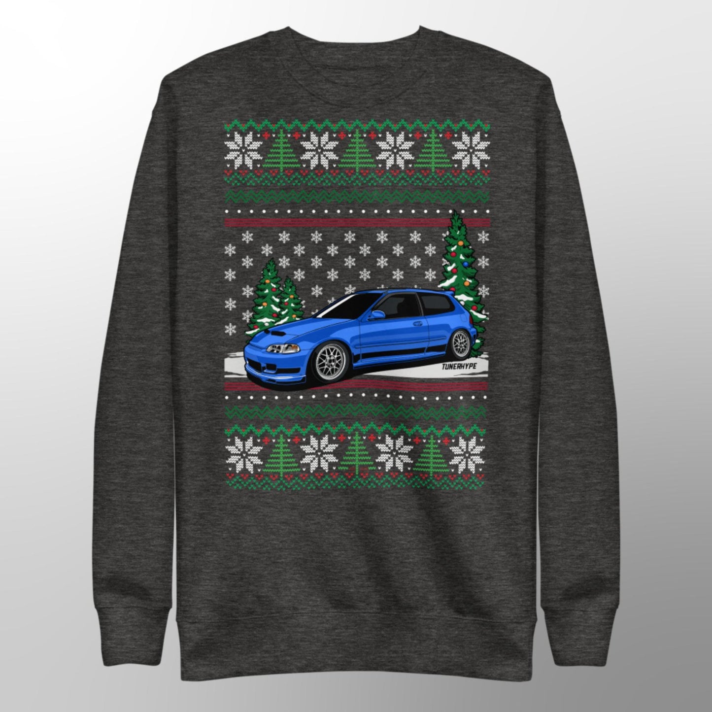 Pull de Noël moche - Honda Civic EG