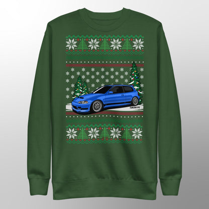 Pull de Noël moche - Honda Civic EG