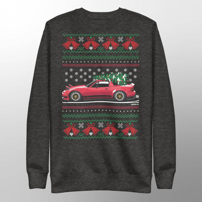 Pull de Noël moche - Mazda Miata - Pull de Noël moche - Cadeau de Noël pour les passionnés de voitures, Cadeau de Noël amusant, Cadeau Miata, Cadeau RX7