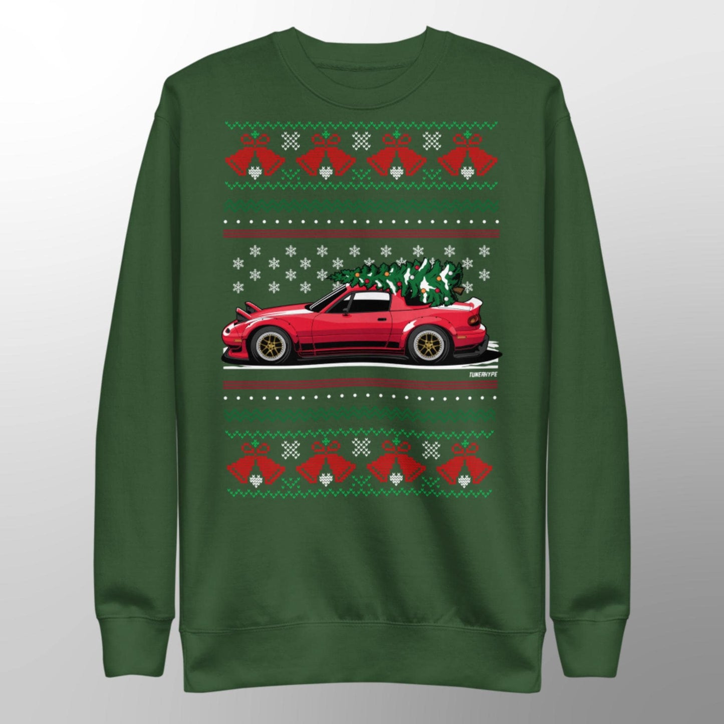 Pull de Noël moche - Mazda Miata - Pull de Noël moche - Cadeau de Noël pour les passionnés de voitures, Cadeau de Noël amusant, Cadeau Miata, Cadeau RX7