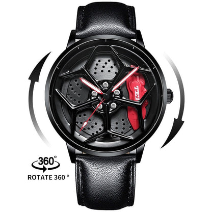 Gyro - Montre de course en alliage Lambo Tei Racing, accessoires pour passionnés de voitures.