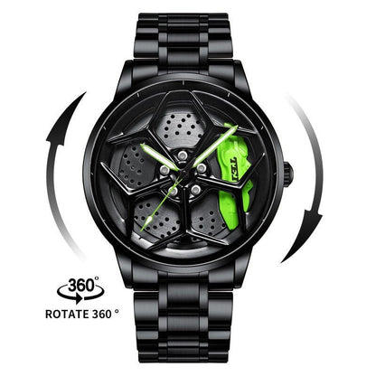 Gyro - Montre de course en alliage Lambo Tei Racing, accessoires pour passionnés de voitures.