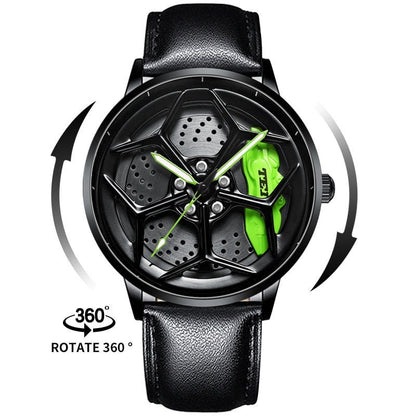 Gyro - Montre de course en alliage Lambo Tei Racing, accessoires pour passionnés de voitures.