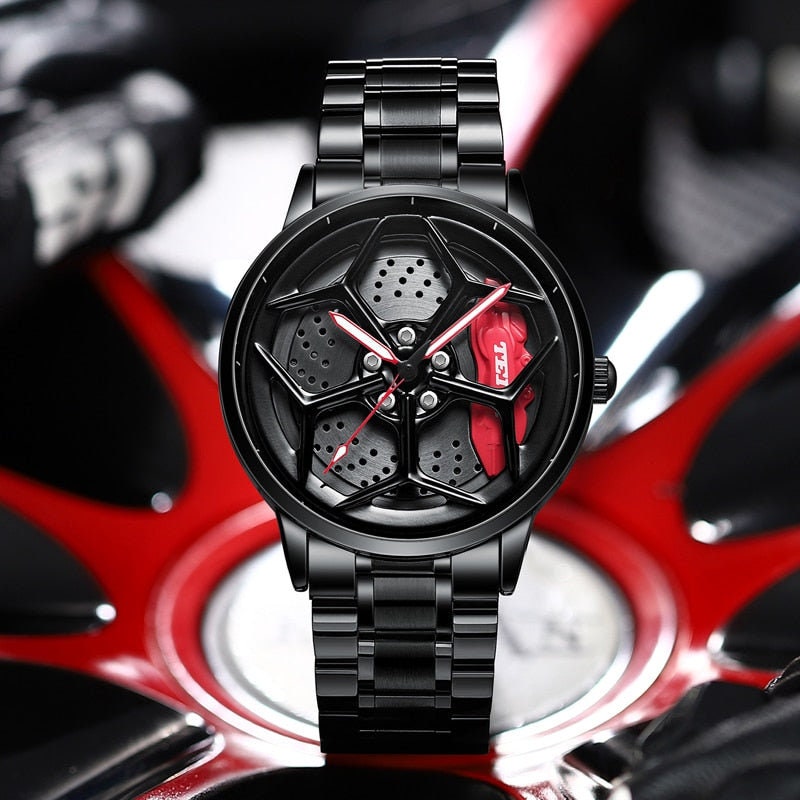 Gyro - Montre de course en alliage Lambo Tei Racing, accessoires pour passionnés de voitures.