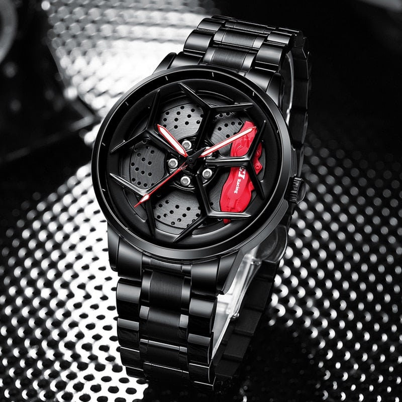 Gyro - Montre de course en alliage Lambo Tei Racing, accessoires pour passionnés de voitures.