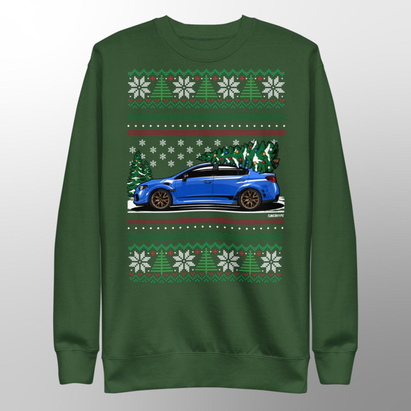 Pull de Noël moche - Subaru WRX STI