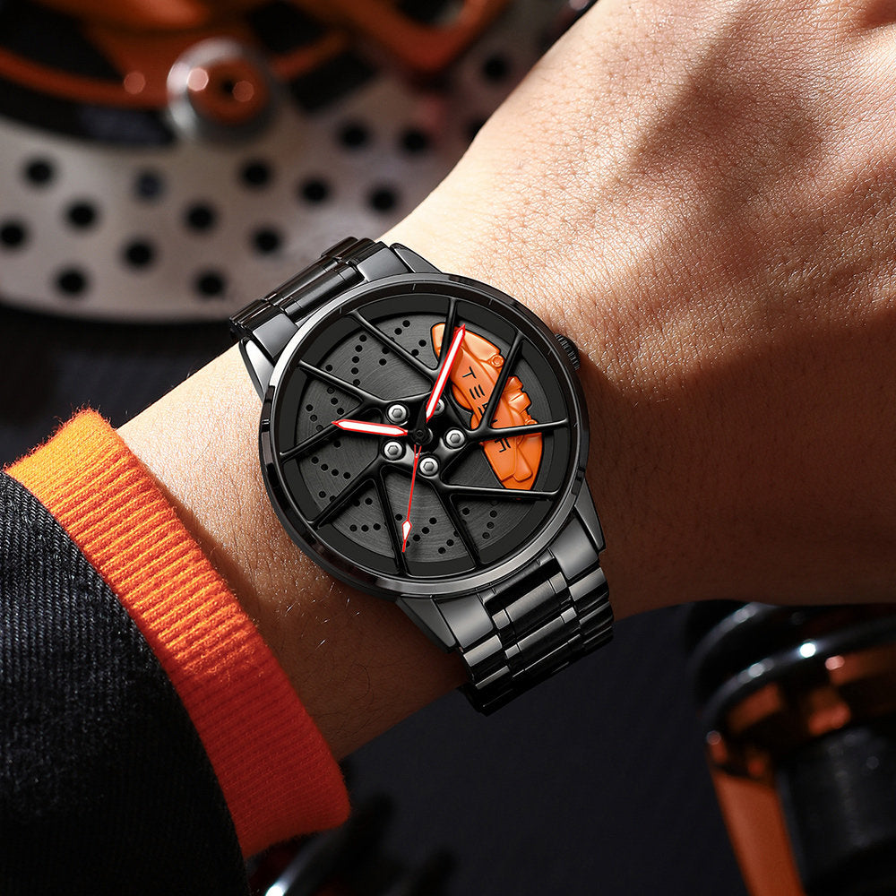 Montre Gyro Tesla Alloy Wheel, accessoires pour passionnés de voitures