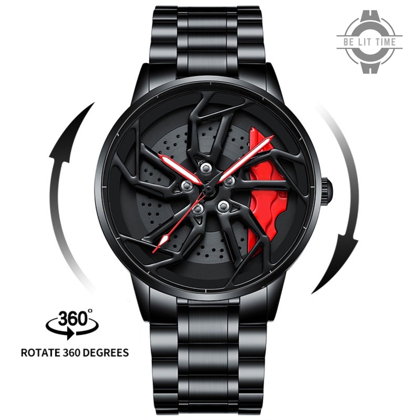 Gyro - Montre de roue en alliage McLaren, accessoires pour passionnés de voitures.