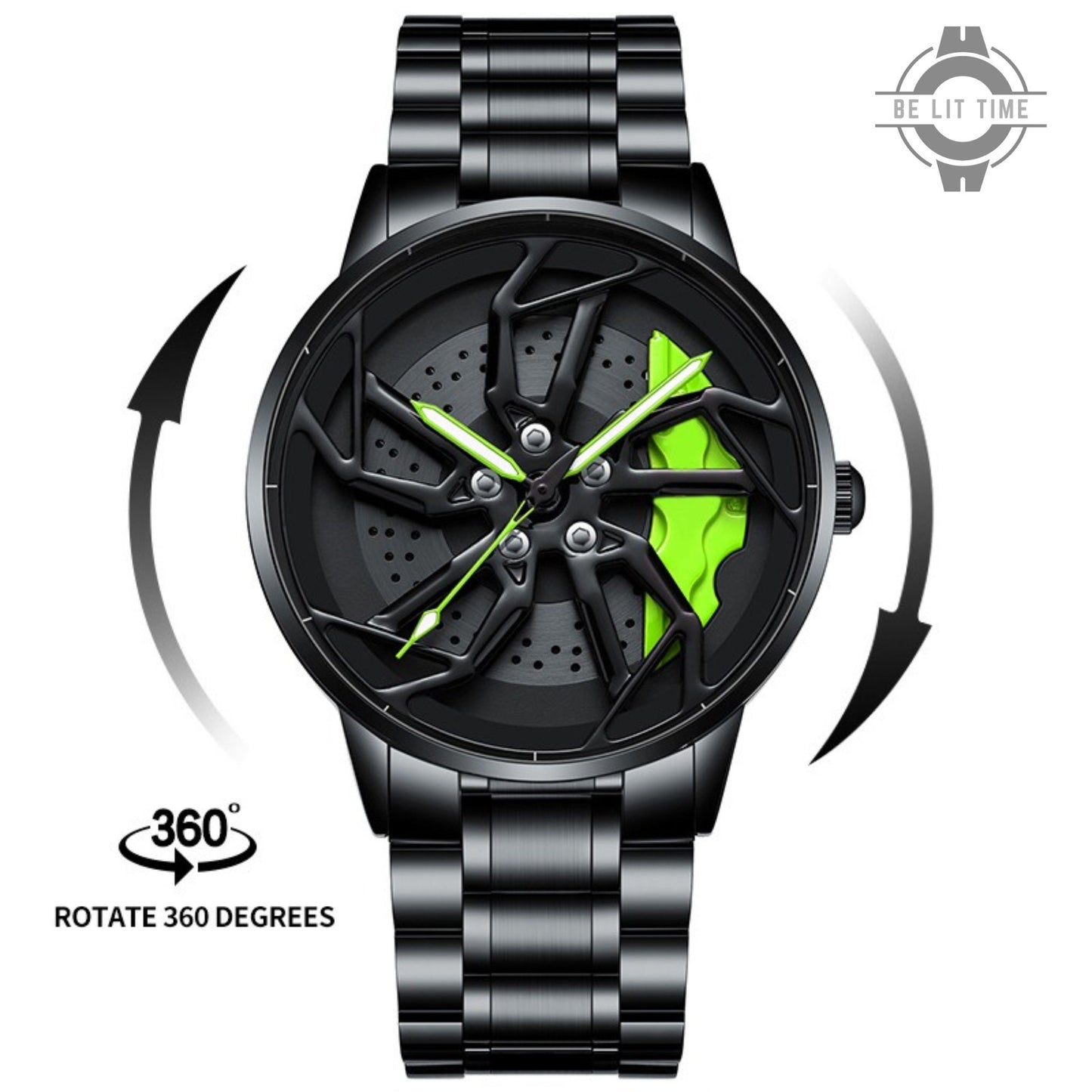 Gyro - Montre de roue en alliage McLaren, accessoires pour passionnés de voitures.