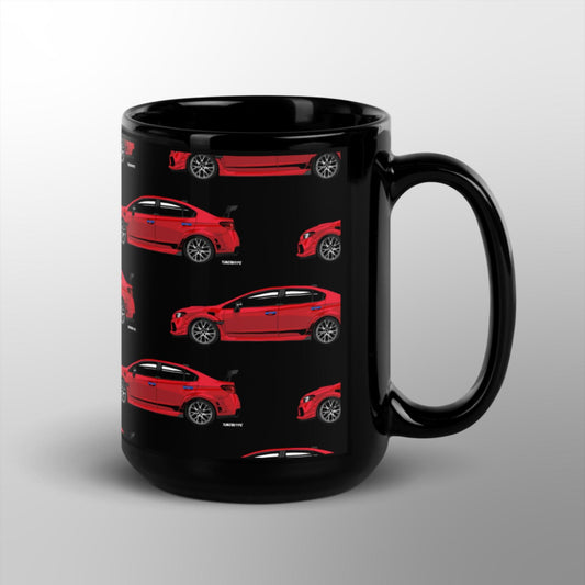 Tasse brillante Subaru WRX STI - Rouge pur