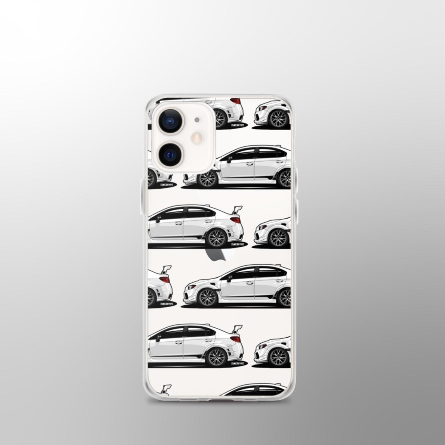 Coque iPhone transparente Subaru WRX STI - Blanc cristal