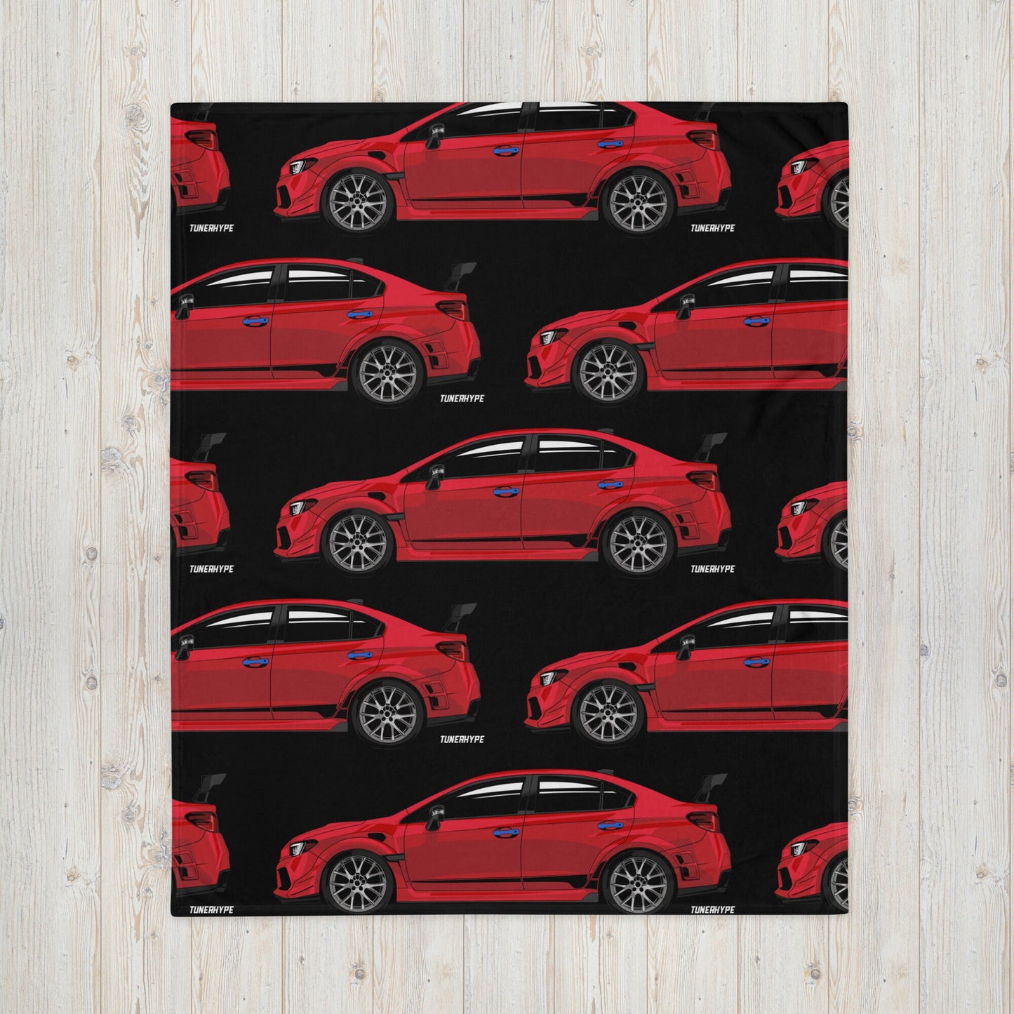 Couverture Subaru WRX STI - Rouge pur