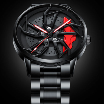 Gyro - Montre de roue en alliage McLaren, accessoires pour passionnés de voitures.