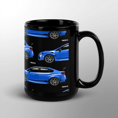 Couverture à hayon Honda Civic EG - Bleu Captiva - Tasse à café et thé