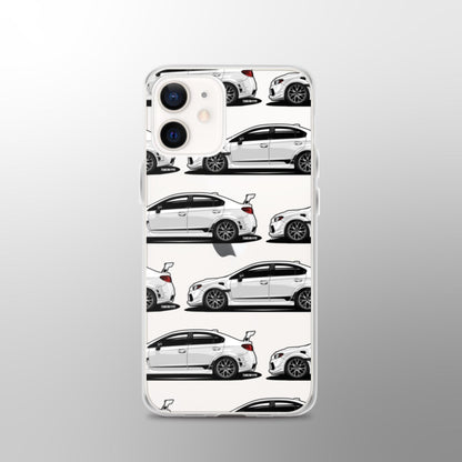 Coque iPhone transparente Subaru WRX STI - Blanc cristal