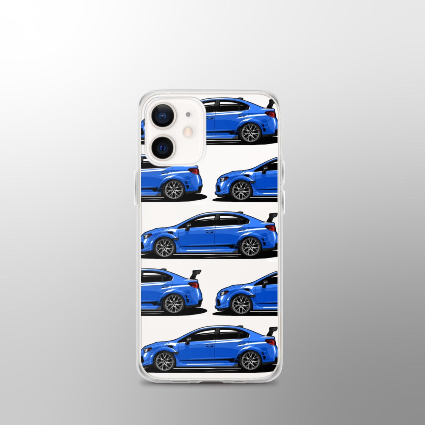 Subaru WRX STI Clear iPhone Case - World Rally Blue