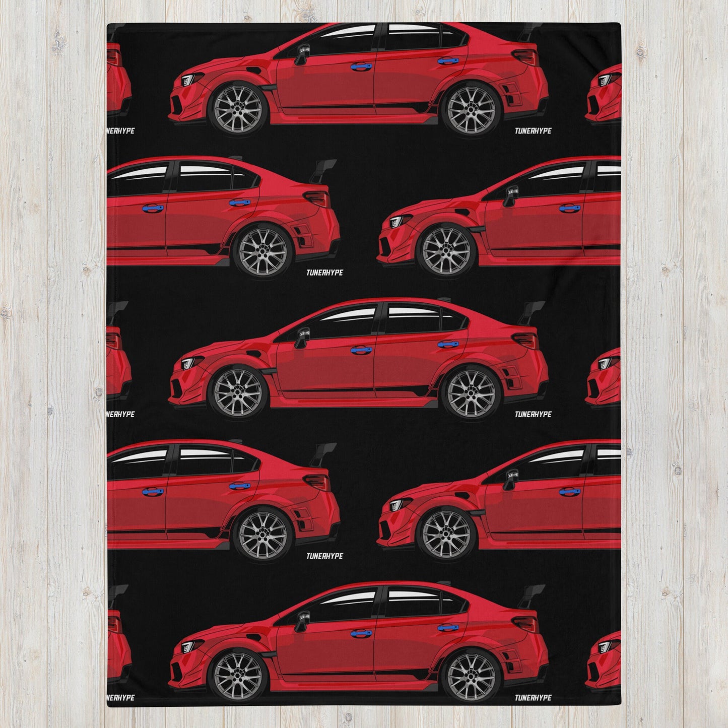 Couverture Subaru WRX STI - Rouge pur