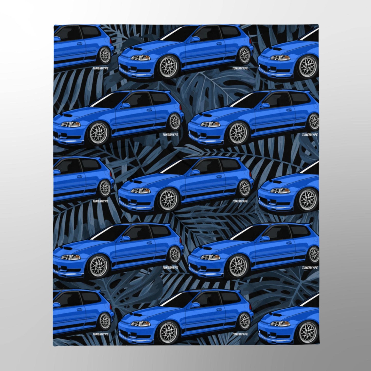 Couverture à hayon Honda Civic EG - Bleu Captiva - Imprimé floral en édition limitée