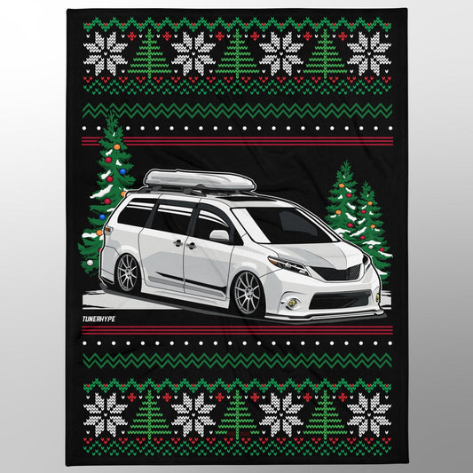 Couverture de Noël moche - Toyota Sienna AIR'd OUT - Pull de Noël moche, Cadeau de vacances pour les amateurs de voitures, Cadeau de Noël amusant, Pull de Noël moche