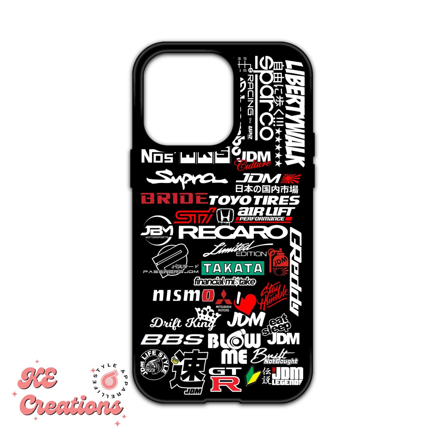 Coque personnalisée JDM Eclipse pour iPhone 13, 14 et 15 | Pro, Pro Max, Plus, Mini