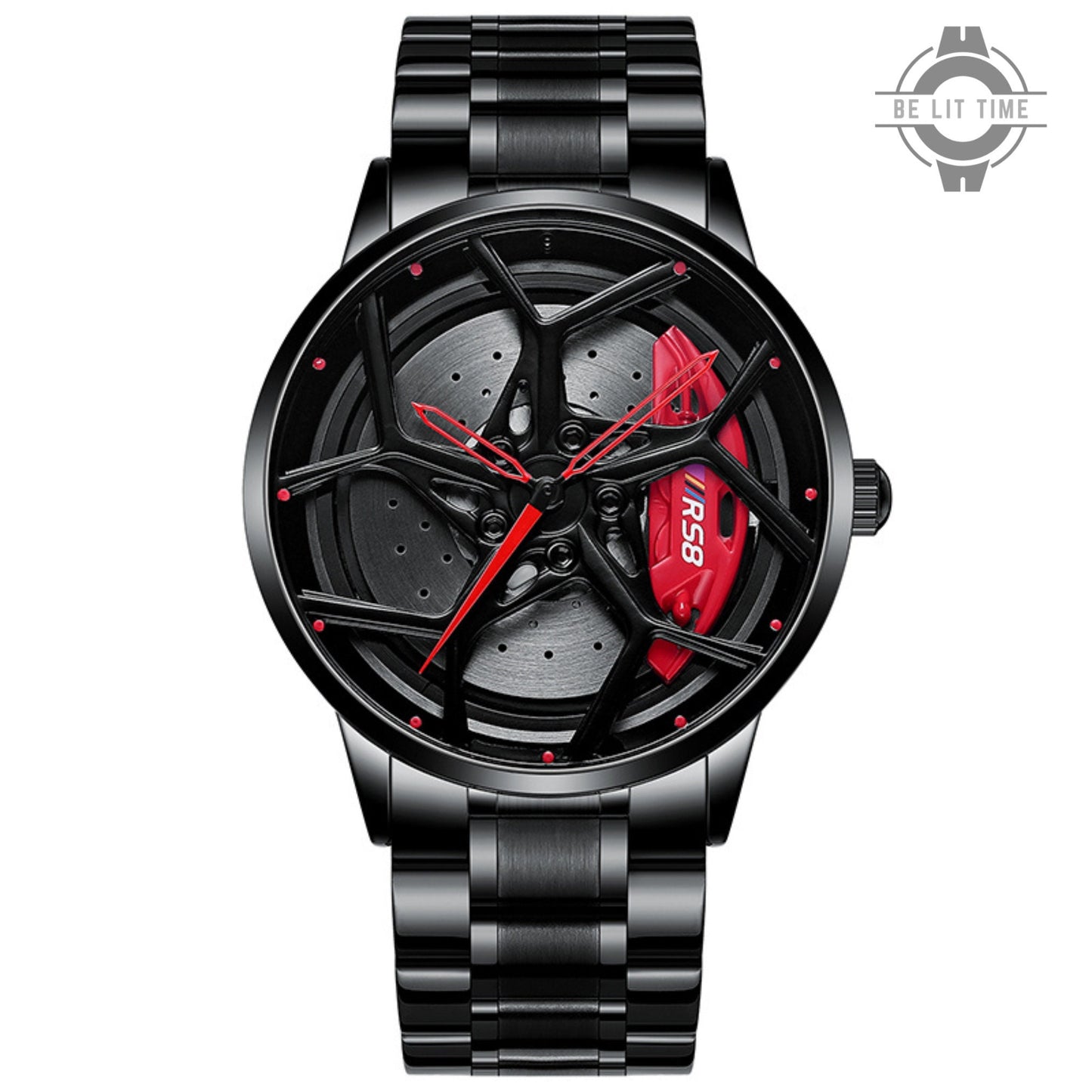 Montre de roue en alliage statique Audi Vorsprung RS8, accessoires pour passionnés de voitures.