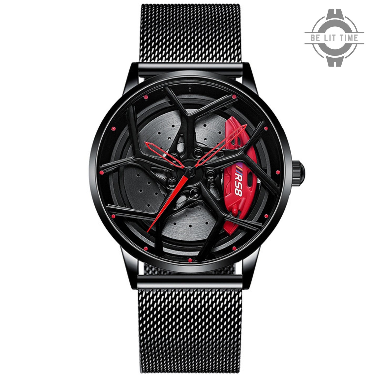 Montre de roue en alliage statique Audi Vorsprung RS8, accessoires pour passionnés de voitures.