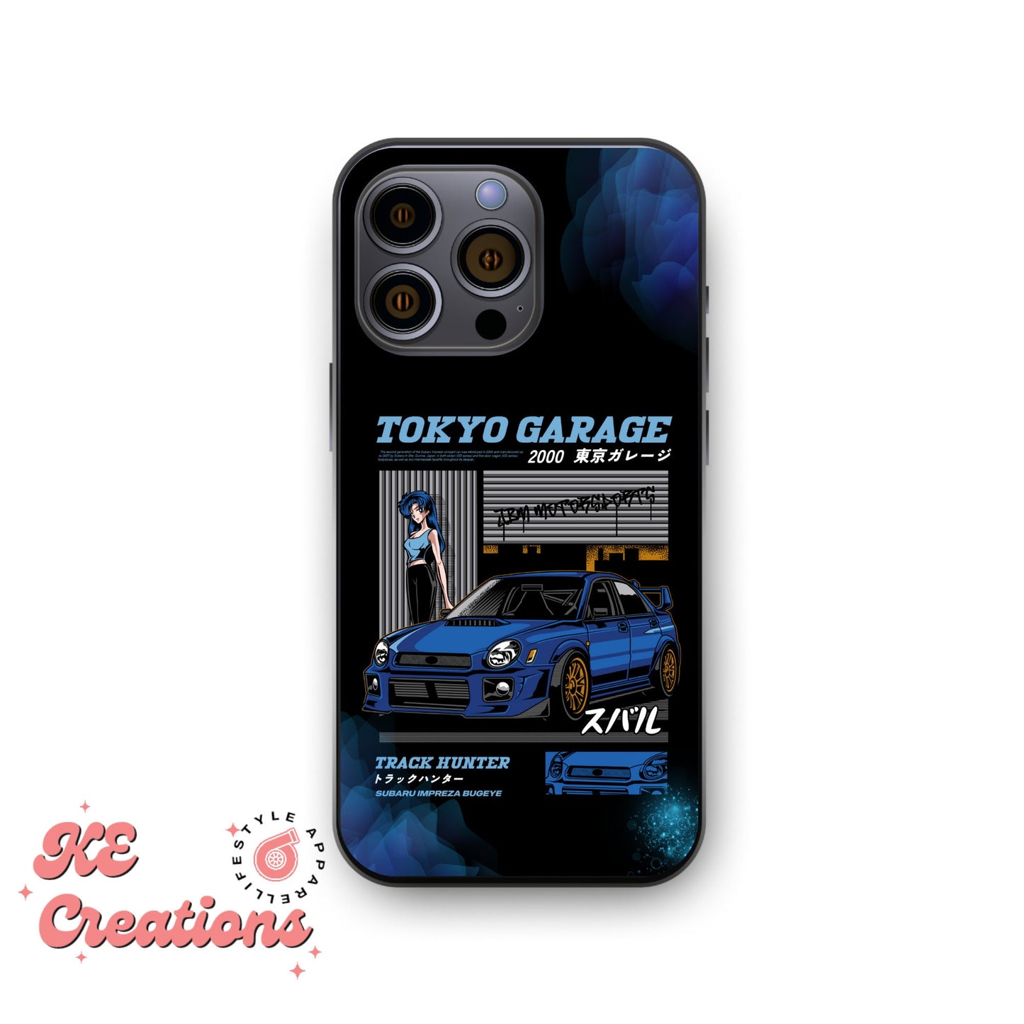 Coque personnalisée JDM Tokyo Garage pour iPhone 13, 14, 15 | Pro, Pro Max, Plus, Mini