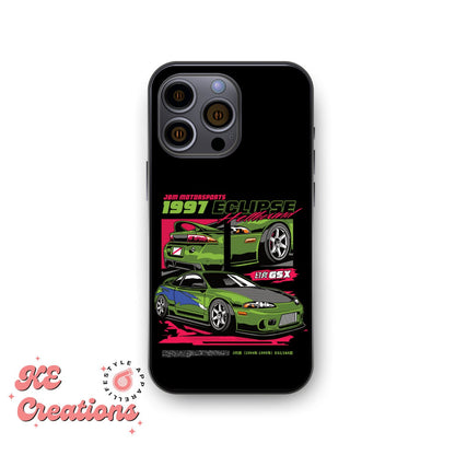 Coque personnalisée JDM Eclipse pour iPhone 13, 14 et 15 | Pro, Pro Max, Plus, Mini