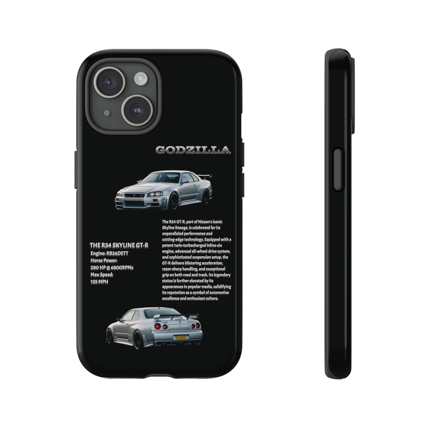 Coque personnalisée JDM Eclipse pour iPhone 13, 14 et 15 | Pro, Pro Max, Plus, Mini