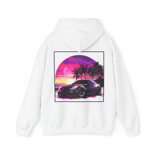 Nissan 350z Hoodie | Neon Sunset | Vibrant Hoodie | Graphic Hoodie | Gift for Him