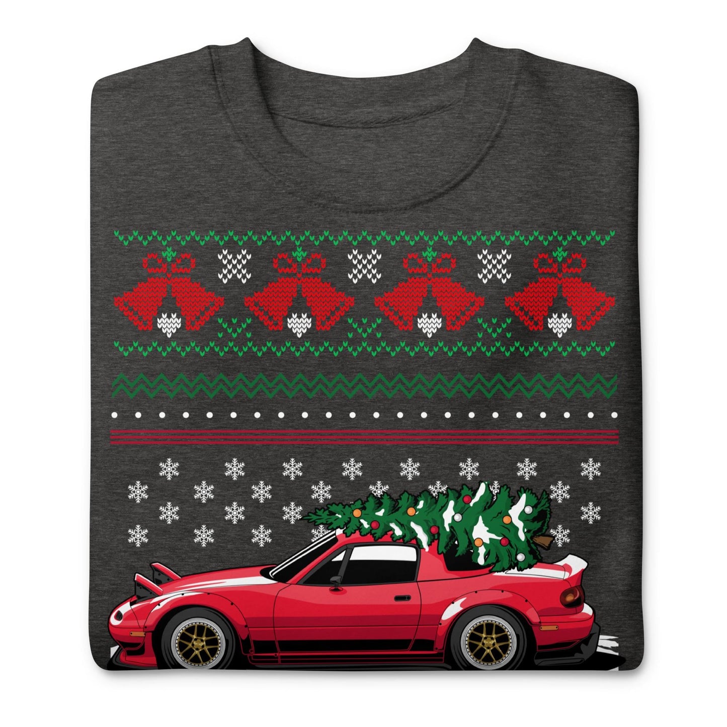 Pull de Noël moche - Mazda Miata - Pull de Noël moche - Cadeau de Noël pour les passionnés de voitures, Cadeau de Noël amusant, Cadeau Miata, Cadeau RX7