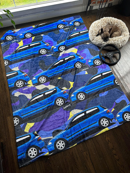 Couverture de Noël moche - Nissan Skyline R34 GTR - Pull de Noël moche, cadeau de vacances pour les amateurs de voitures, cadeau de Noël amusant, pull de Noël moche