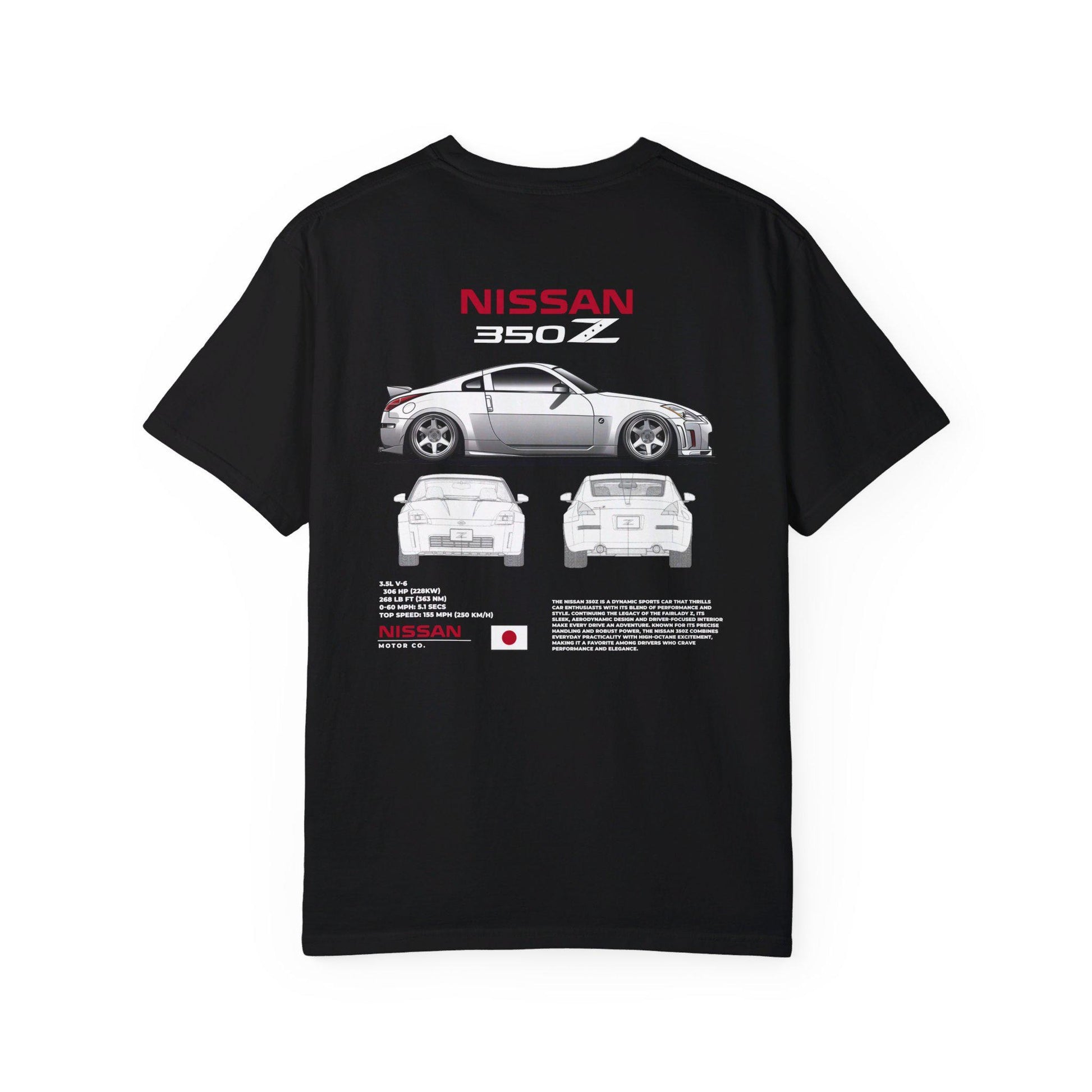 Nissan 350Z Spec Shirt - Boosted Gear Co, JDM Performance Tee, Cool Unisex Top, Casual Car Shirt, Unique Graphic Racer Apparel