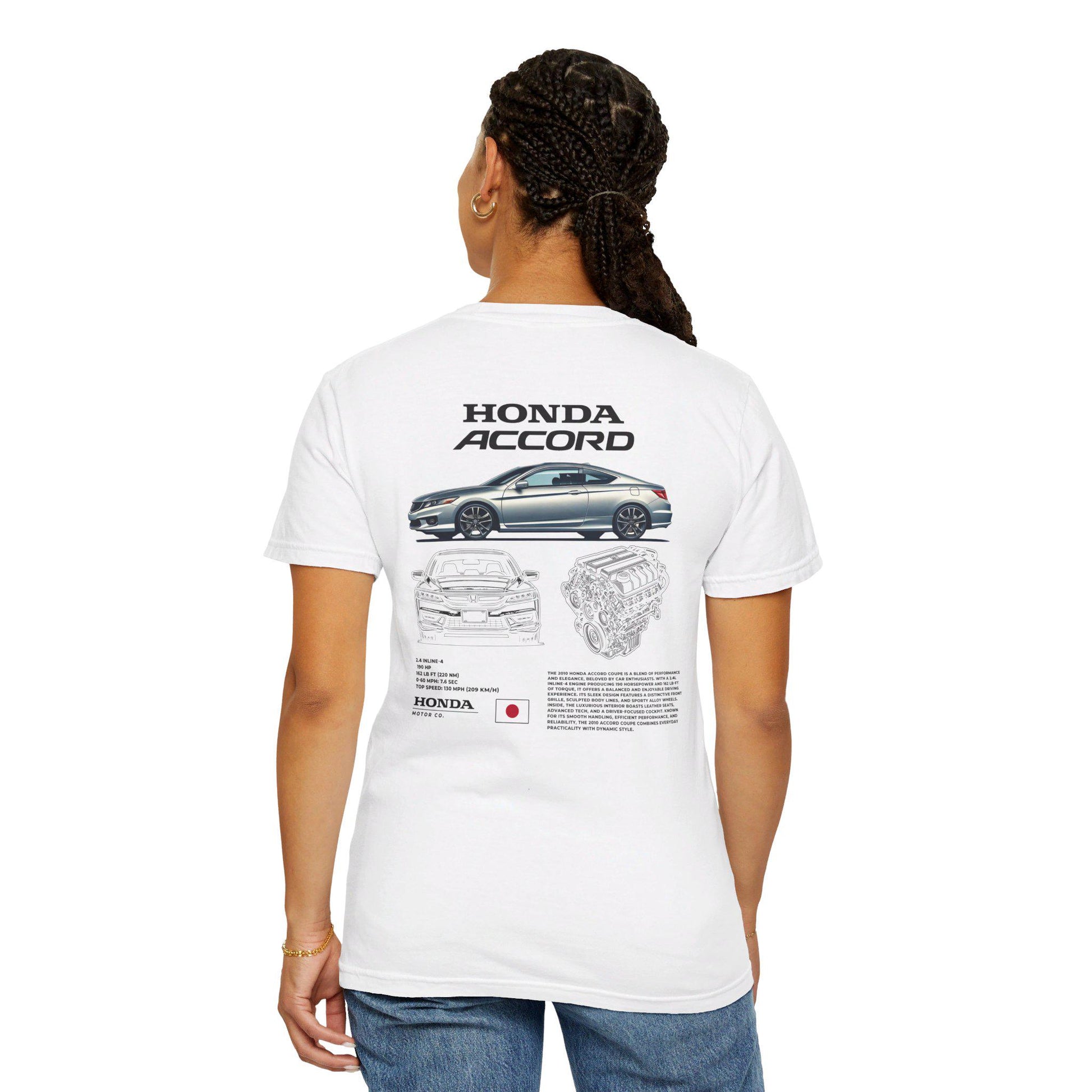 Honda Accord Coupe Spec Tee - Boosted Gear Co, JDM Classic Shirt, Cool Unisex Tee, Casual Car Top, Unique Graphic Automotive Apparel