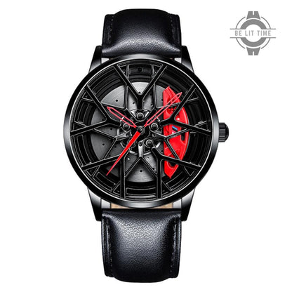 Montre de roue en alliage BMW M Power rouge statique, accessoires pour passionnés de voitures