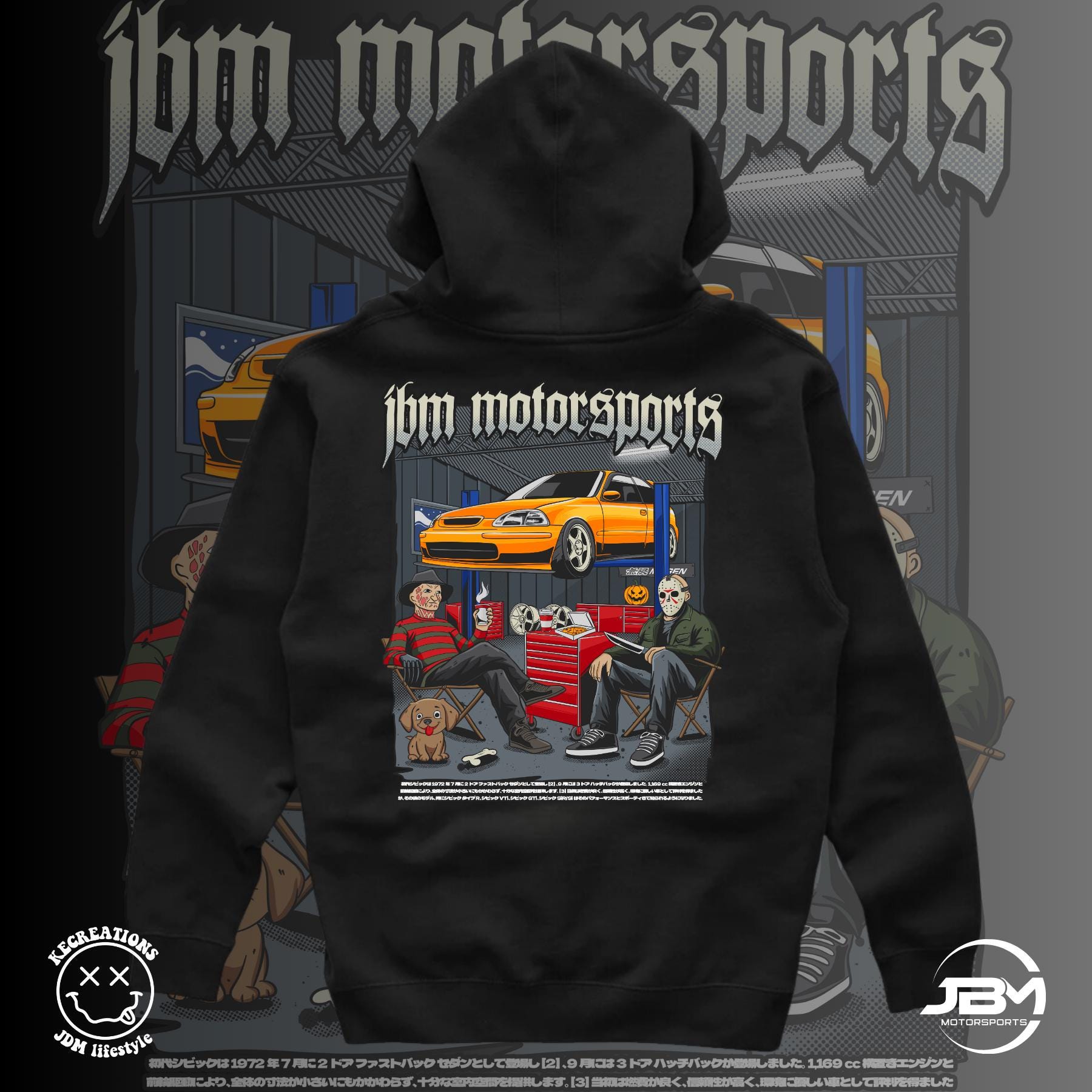 JDM Spooky Season HD Heavyweight Hoodie